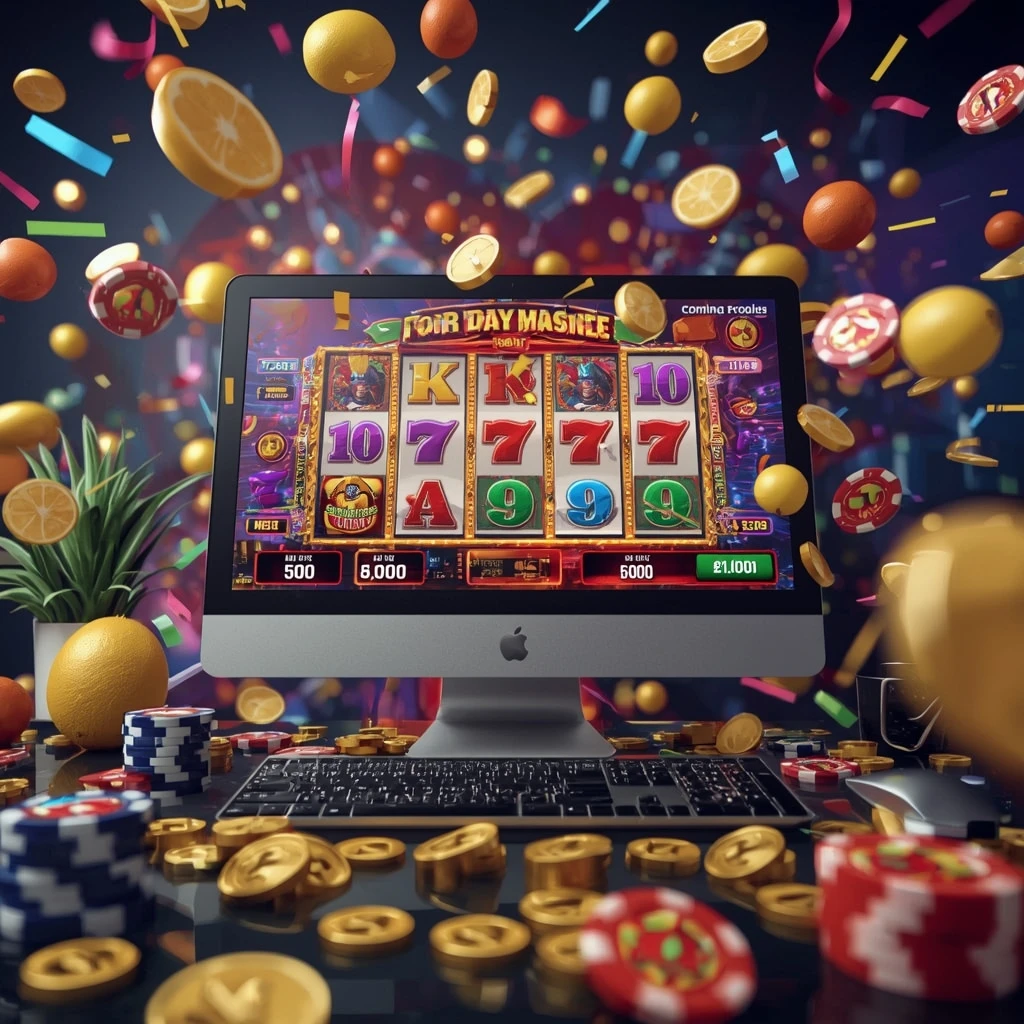 slot machine sul monitor VERDE CASINO